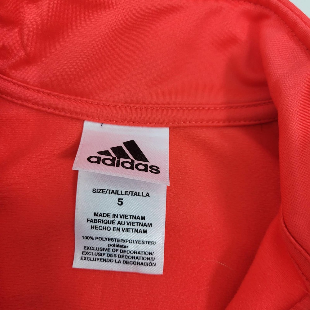 Adidas Toddler Size 5 Red, Navy & Gray Zip Hoodie 51622-3D8 - Picture 4 of 5
